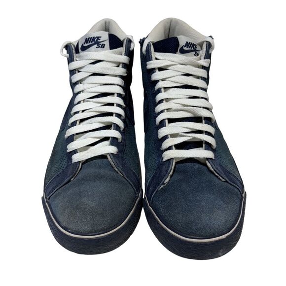 Vintage Nike Blazers SB Poets Lighthouse Blue Suede Sz 11 - Picture 8 of 15